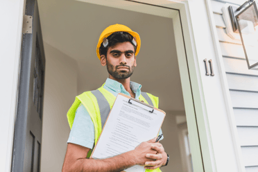 Safety Officer reviewing issues onsite.