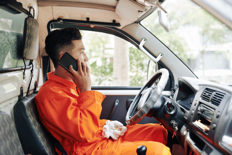 van-driver-talking-on-phone