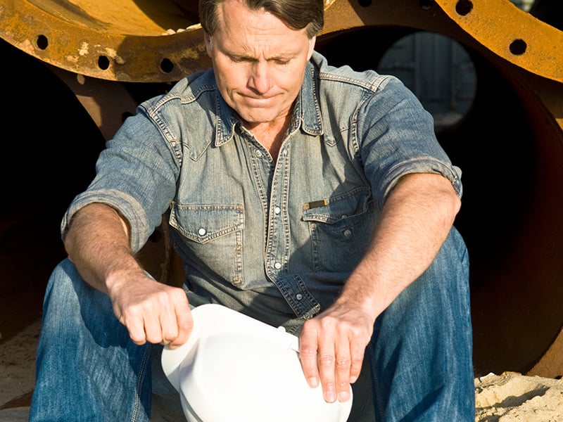 Construction Worker Depressed