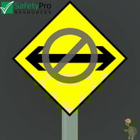 You can't have it both ways image of sign with arrow with a no symbol across it