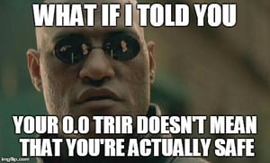 Incident Rate Meme of Morphus saying "what if i told you your 0.0 TRIR doesn't mean you are actually safe".
